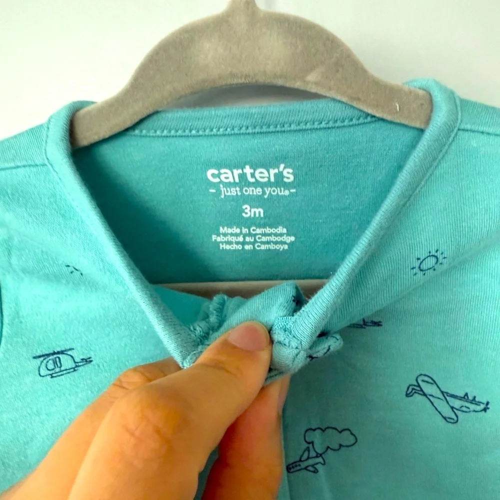 Carter’s Baby Footie - Aqua Blue
